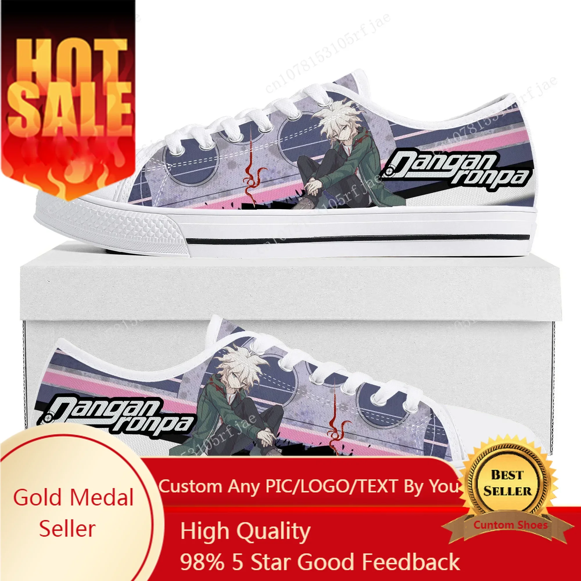 Cartoon Game Danganronpa Komaeda Low Top Sneakers Womens Mens Teenager Canvas Sneaker Couple Custom Built Shoes
Cartoon Game Danganronpa Komaeda Low Top Sneakers Womens Mens Teenager Canvas Sneaker Couple Custom Built Shoes