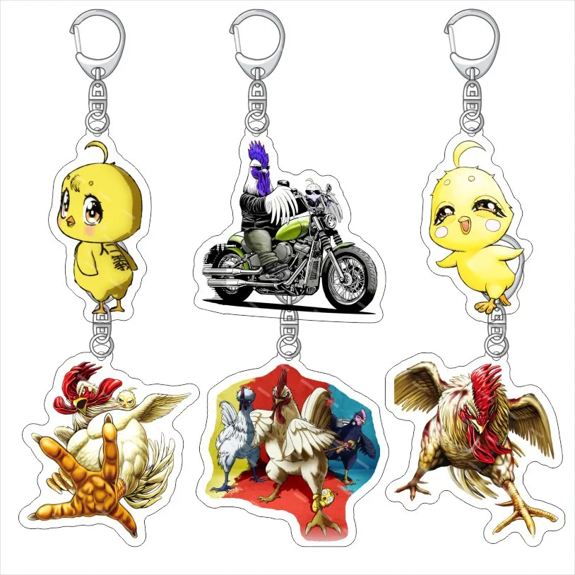 Rooster Fighter Anime Acrylic Keychain Jewelry Fans Key Chain Related Products Creativity Friends Gift Bag Charms Souvenir
Rooster Fighter Anime Acrylic Keychain Jewelry Fans Key Chain Related Products Creativity Friends Gift Bag Charms Souvenir