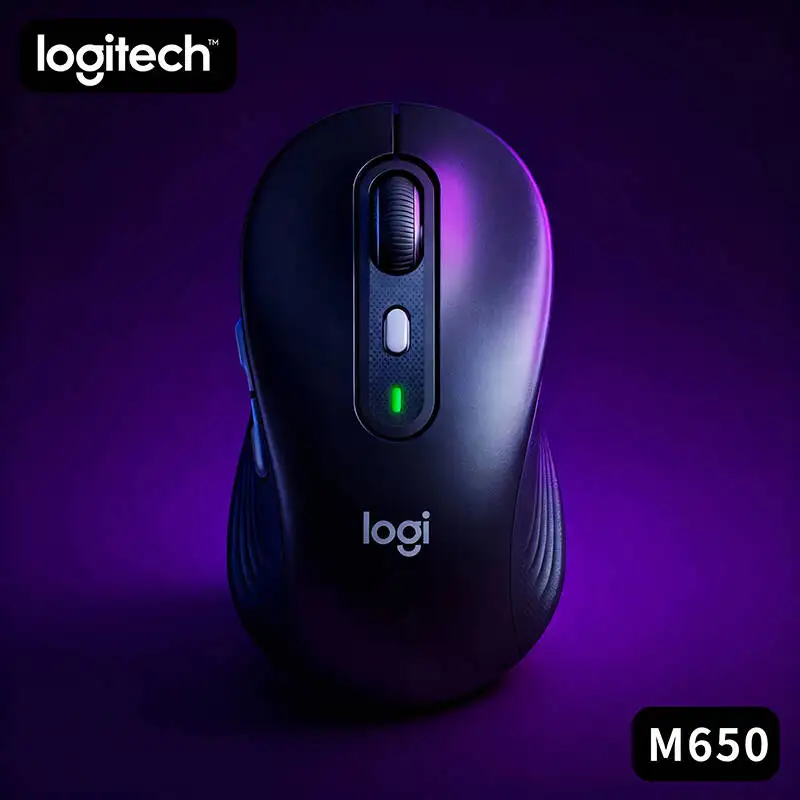 Logitech M650/M650L Wireless Silent Mouse Smooth Cursor Control for Creative Design Work