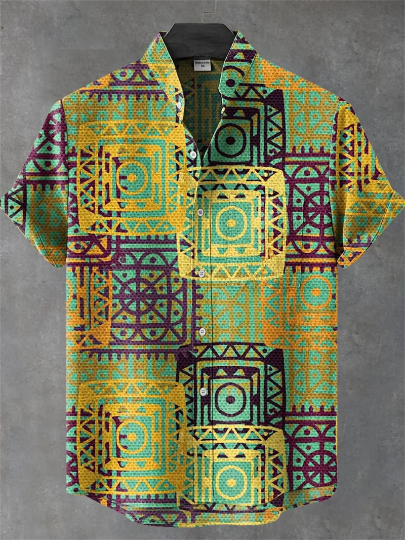 Мужская рубашка с коротким рукавом в винтажном этническом стиле с цветочным геометрическим вырезом и художественным принтом омара, повседневная льняная рубашка из 100% хлопка
Мужская рубашка с коротким рукавом в винтажном этническом стиле с цветочным геометрическим вырезом и художественным принтом омара, повседневная льняная рубашка из 100% хлопка