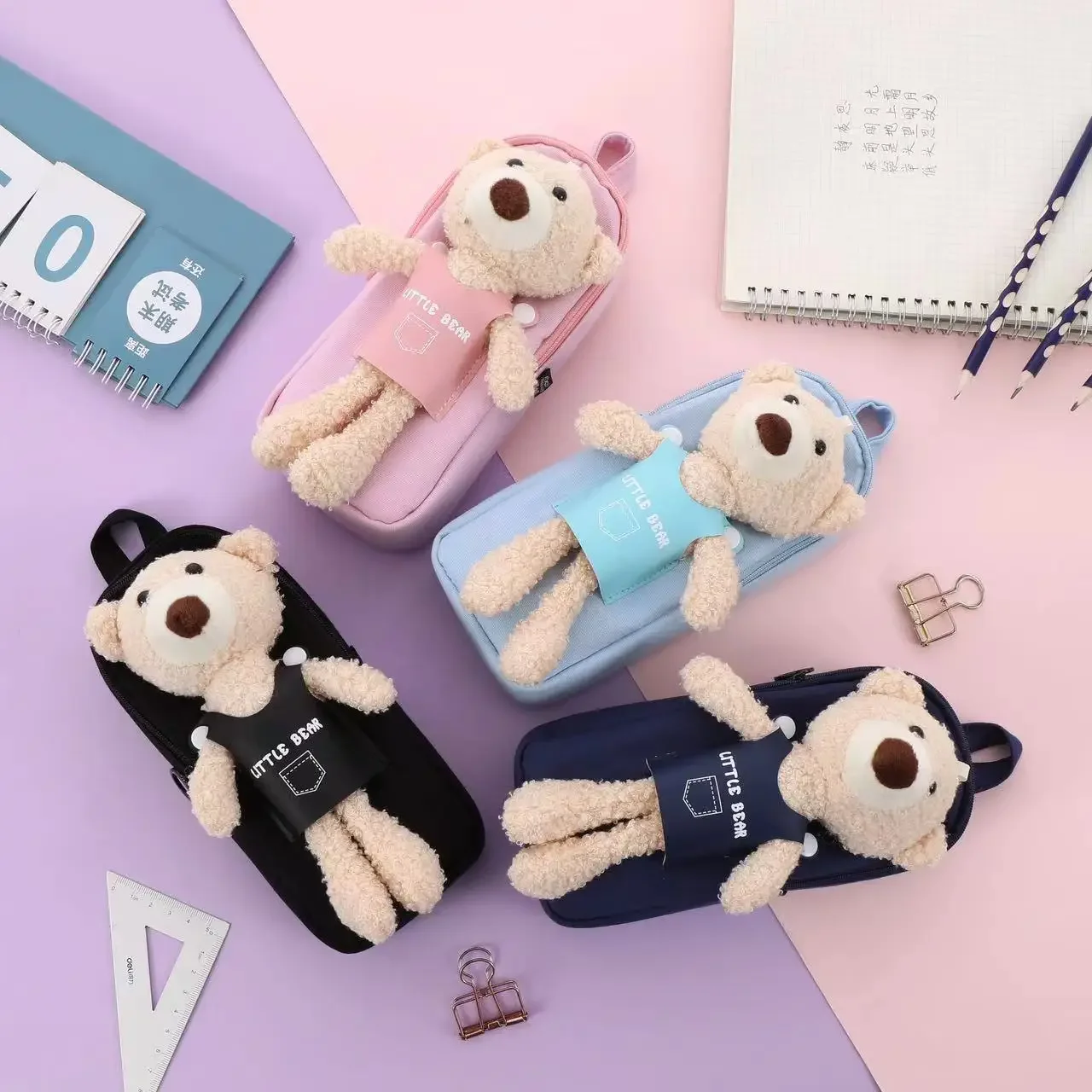 Backpack Type Pencil Case Plush Teddy Bear Shaped Stationery Bag Japanese Large Capacity Cute Student Boy and Girl Cartoon
Backpack Type Pencil Case Plush Teddy Bear Shaped Stationery Bag Japanese Large Capacity Cute Student Boy and Girl Cartoon