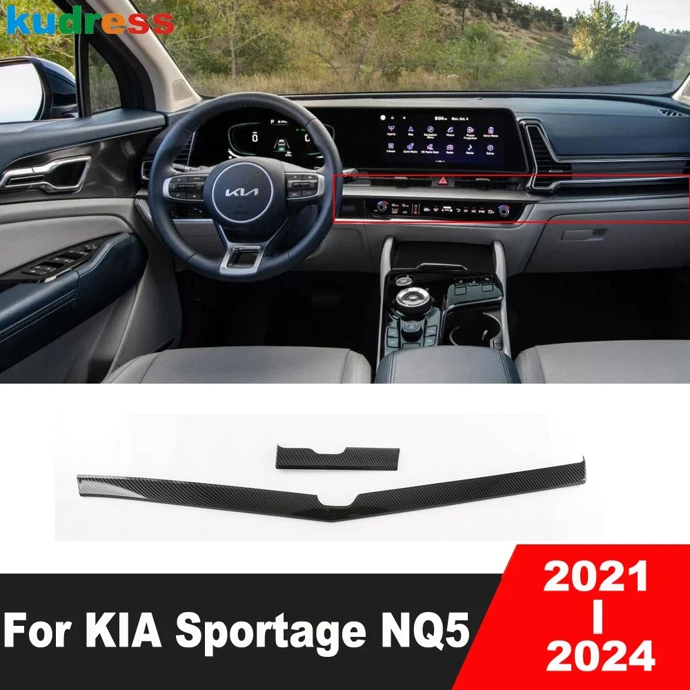 Накладка на панель приборной панели центральной консоли автомобиля для KIA Sportage NQ5 2021 2022 2023 2024, аксессуары для интерьера из углеродного волокна
Накладка на панель приборной панели центральной консоли автомобиля для KIA Sportage NQ5 2021 2022 2023 2024, аксессуары для интерьера из углеродного волокна