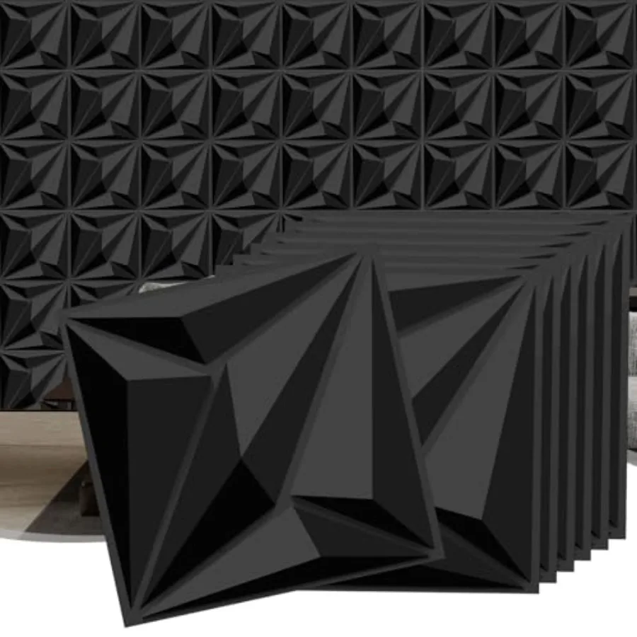 Decorative 3D Wall Panels, 33 Pack Textured PVC Tiles 12x12 Inch, - Covers 33 Sq Feet, Modern Wall Art for TV Wall and Game Roo
Decorative 3D Wall Panels, 33 Pack Textured PVC Tiles 12x12 Inch, - Covers 33 Sq Feet, Modern Wall Art for TV Wall and Game Roo