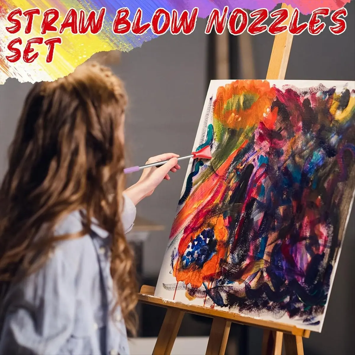 Acrylic Pouring Paint Supplies, Stainless Straw Blow Nozzles Set Red Acrylic Pouring Tool Set Metal+Plastic
Acrylic Pouring Paint Supplies, Stainless Straw Blow Nozzles Set Red Acrylic Pouring Tool Set Metal+Plastic