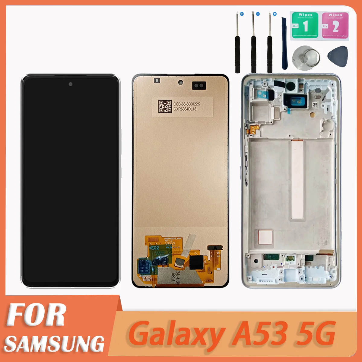Super TFT A53 5G Display Screen With Frame, For Samsung Galaxy A53 5G A536 A536B A536U Lcd Display Touch Screen Replacement
Super TFT A53 5G Display Screen With Frame, For Samsung Galaxy A53 5G A536 A536B A536U Lcd Display Touch Screen Replacement