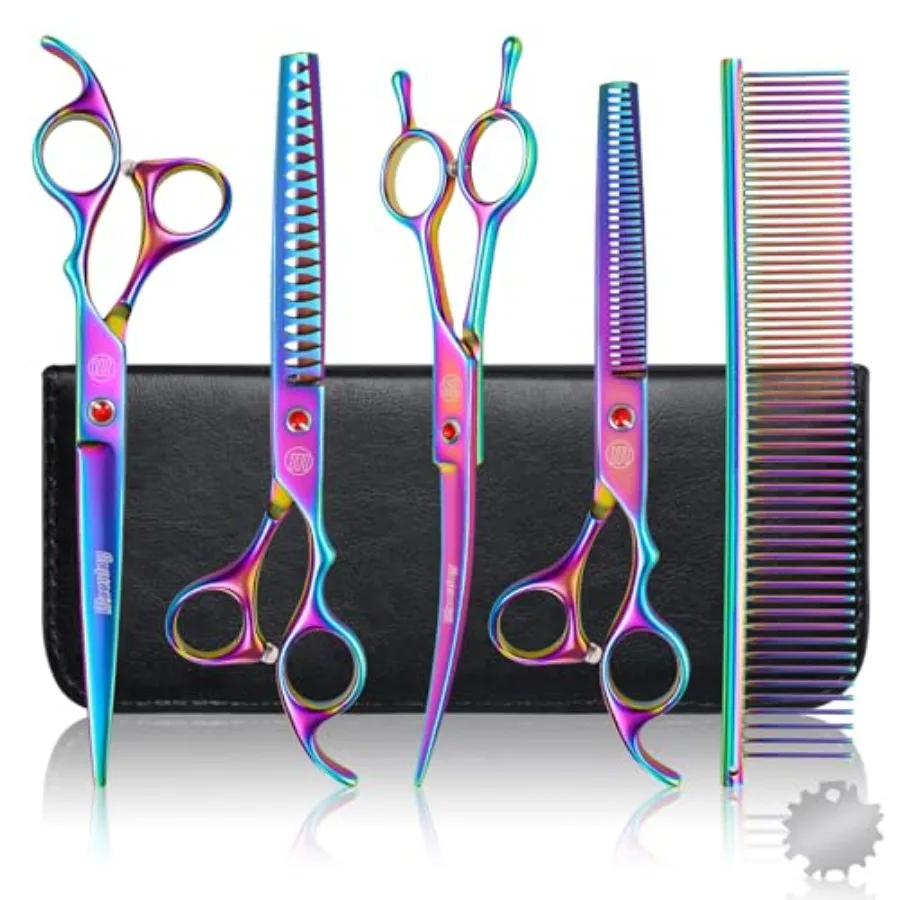 Professional Dog Grooming Scissors Set/ Pet Grooming Scissors Chunkers Shears for Dog Curved Dog Groomg Scissors Thng Shears fo
Professional Dog Grooming Scissors Set/ Pet Grooming Scissors Chunkers Shears for Dog Curved Dog Groomg Scissors Thng Shears fo