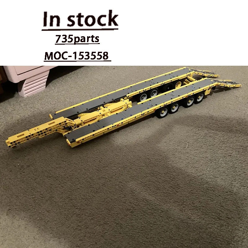MOC-153558 New Heavy Duty Wide Transport Trailer Building Block Model 735 Parts Creative Birthday Toy Gift for Boys and Children
MOC-153558 New Heavy Duty Wide Transport Trailer Building Block Model 735 Parts Creative Birthday Toy Gift for Boys and Children
