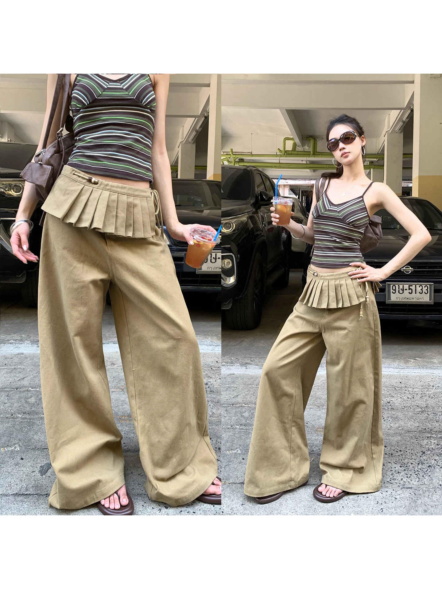 Red Celebrity Warehouse Workwear Wide Leg Pants Women Summer 2026 New Loose Casual American Style Skirt Pants Retro Trousers
Red Celebrity Warehouse Workwear Wide Leg Pants Women Summer 2026 New Loose Casual American Style Skirt Pants Retro Trousers