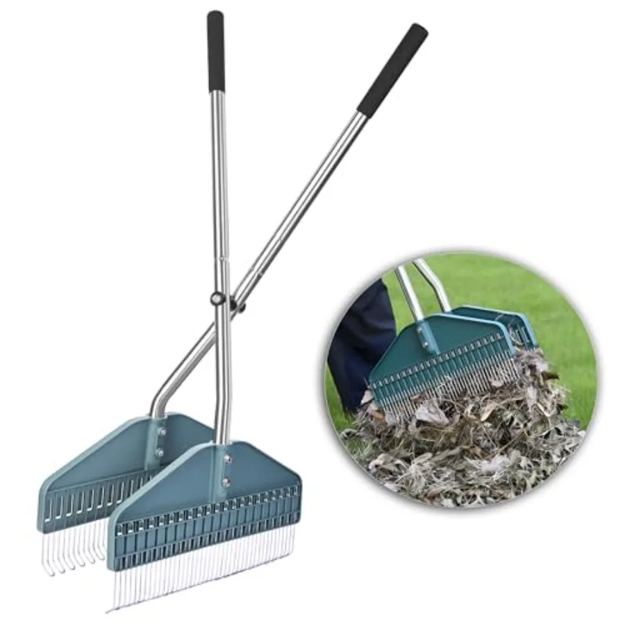 Leaf Grabber, Yard Leaf Grabber Rake, No Need to Bend Over, Lightweight, 36.6 Inches in Length and 4 Pounds in Weight, Ideal fo
Leaf Grabber, Yard Leaf Grabber Rake, No Need to Bend Over, Lightweight, 36.6 Inches in Length and 4 Pounds in Weight, Ideal fo