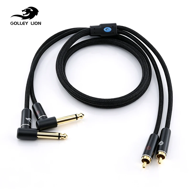 Dual Straight RCA Male To Dual Right-Angle 1/4 Inch TS Adapter Stereo Audio Cable AV Receivers Speakers Home Audio Systems
Dual Straight RCA Male To Dual Right-Angle 1/4 Inch TS Adapter Stereo Audio Cable AV Receivers Speakers Home Audio Systems