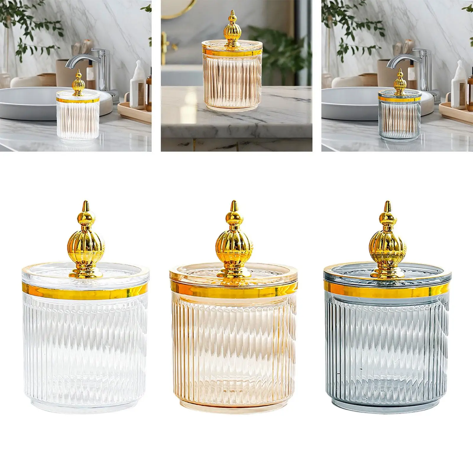 Cotton Swab Storage Box Makeup Tool Case Sugar Bowl for Desktop Home Bedroom
Cotton Swab Storage Box Makeup Tool Case Sugar Bowl for Desktop Home Bedroom