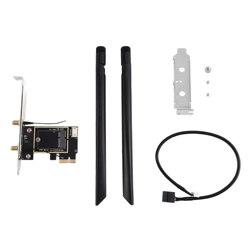 A75Q-External Antenna Wifi Card Adapter For PCIE For Wireless Connectivity Network Cards 2X Antennas Included
A75Q-External Antenna Wifi Card Adapter For PCIE For Wireless Connectivity Network Cards 2X Antennas Included
