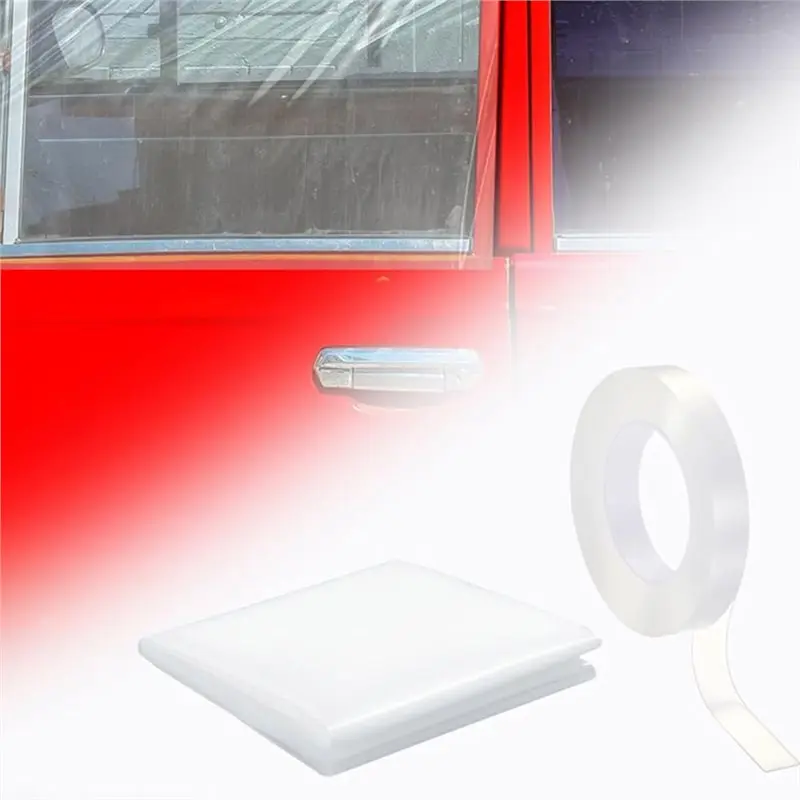 ABKW-Nano Double-Sided Tape For Broken Glass Replacement Protection Pre-Cut Transparent PVC Car Window Covering Film
ABKW-Nano Double-Sided Tape For Broken Glass Replacement Protection Pre-Cut Transparent PVC Car Window Covering Film