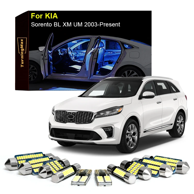 Canbus Interior Lighting LED Bulbs Kit Package For KIA Sorento BL XM UM 2003-Now Trunk Dome Lights Indoor Lamps Car Accessories
Canbus Interior Lighting LED Bulbs Kit Package For KIA Sorento BL XM UM 2003-Now Trunk Dome Lights Indoor Lamps Car Accessories