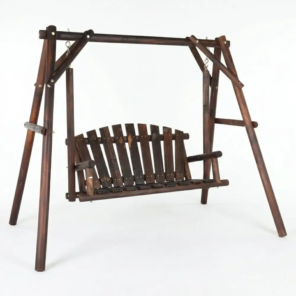 Rustic Heavy-Duty Porch Swing, 880 lbs Capacity, Outdoor Hanging Bench Chair for Yard or Garden
Rustic Heavy-Duty Porch Swing, 880 lbs Capacity, Outdoor Hanging Bench Chair for Yard or Garden