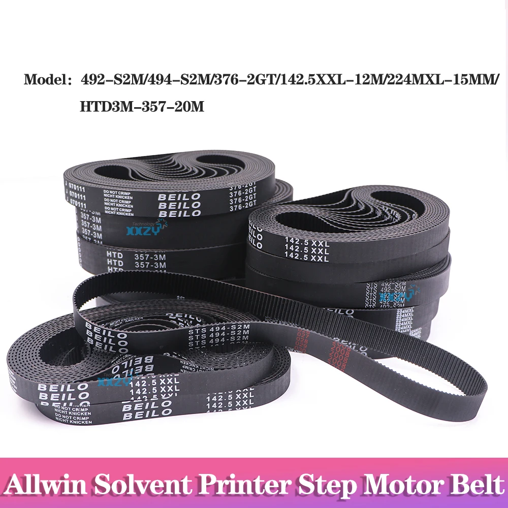 Carriage Short Belt for Allwin Inkjet Printer Stepper Motor Belt 494-S2M 224MXL Gear Belt
Carriage Short Belt for Allwin Inkjet Printer Stepper Motor Belt 494-S2M 224MXL Gear Belt