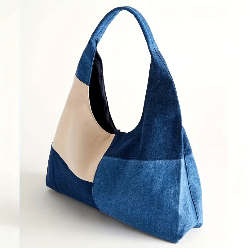 1pcs Unisex Small Crossbody Bag Large Capacity Color Block Patchwork Denim Tote for Outdoor Commute Travel Storage
1pcs Unisex Small Crossbody Bag Large Capacity Color Block Patchwork Denim Tote for Outdoor Commute Travel Storage