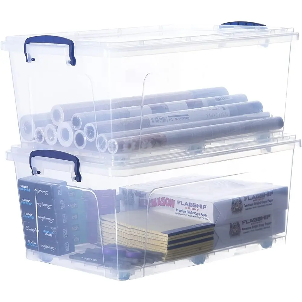 Storage Bins with Lids, Clear Plastic Containers for Organizing, Stackable Totes, BPA Free, Odor Free, Organizer Boxes for Home, and Dorm (2 Pack, 32 Quart)
Storage Bins with Lids, Clear Plastic Containers for Organizing, Stackable Totes, BPA Free, Odor Free, Organizer Boxes for Home, and Dorm (2 Pack, 32 Quart)