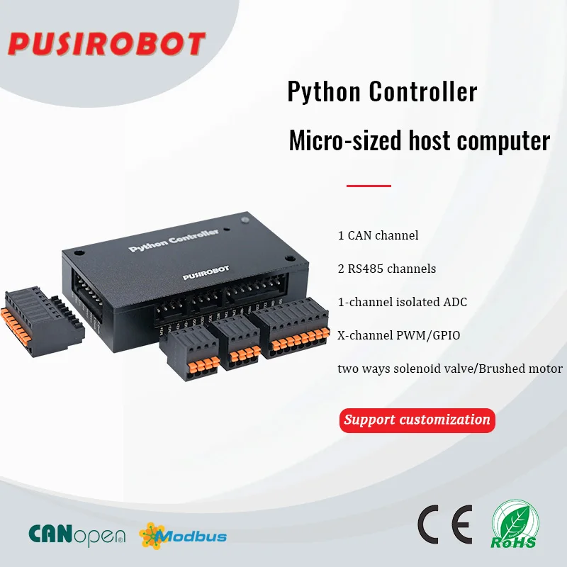 PUSIROBOT Python offline program development board IO Port expander CANopen/Modbus
PUSIROBOT Python offline program development board IO Port expander CANopen/Modbus