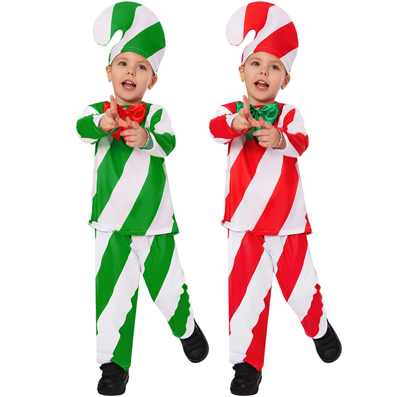 Holiday Christmas Niño Costume Sugar Sticks Niños Outfit Green And Red Striped Peppermint Candy Cane Fancy Dress Up Costumes
Holiday Christmas Niño Costume Sugar Sticks Niños Outfit Green And Red Striped Peppermint Candy Cane Fancy Dress Up Costumes