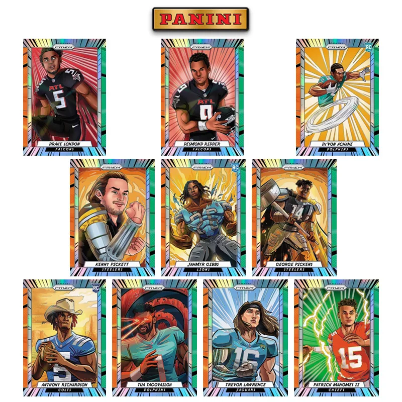 Panini 2023 Prizm Manga Vertical Rugby Star Patrick Mahomes II Jahmyr Gibbs Diy Homemade Trading Cards Birthday Gift Collection
Panini 2023 Prizm Manga Vertical Rugby Star Patrick Mahomes II Jahmyr Gibbs Diy Homemade Trading Cards Birthday Gift Collection
