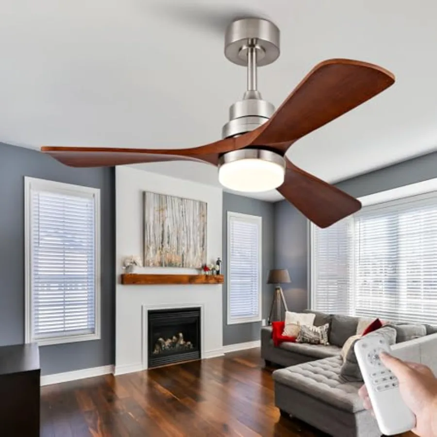 Wood Ceiling Fans with Lights and Remote, Outdoor Ceiling Fan with Light, Dimmable 3 Blades Outdoor Fans for Patios Noisel Mode
Wood Ceiling Fans with Lights and Remote, Outdoor Ceiling Fan with Light, Dimmable 3 Blades Outdoor Fans for Patios Noisel Mode