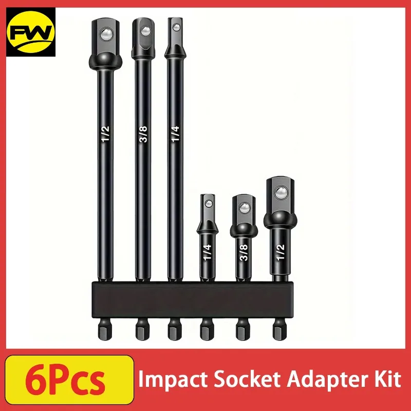 Kit Impact Driver Socket Extension Kit 1/4 3/8 1/2 Drive Socket Adapter for Drill Bits Hex Shank Socket Dr
Kit Impact Driver Socket Extension Kit 1/4 3/8 1/2 Drive Socket Adapter for Drill Bits Hex Shank Socket Dr