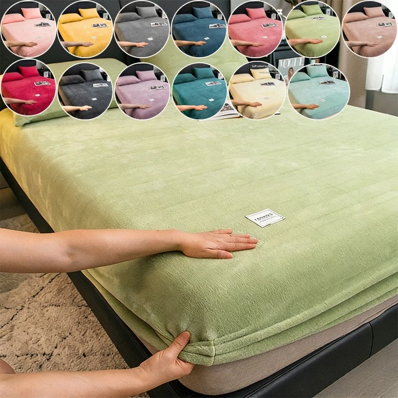 1 шт. плюшевая простыня на резинке, защитный чехол для матраса, моющаяся простыня, зимнее теплое покрывало, однотонное покрывало, подходит для спальни
1 шт. плюшевая простыня на резинке, защитный чехол для матраса, моющаяся простыня, зимнее теплое покрывало, однотонное покрывало, подходит для спальни