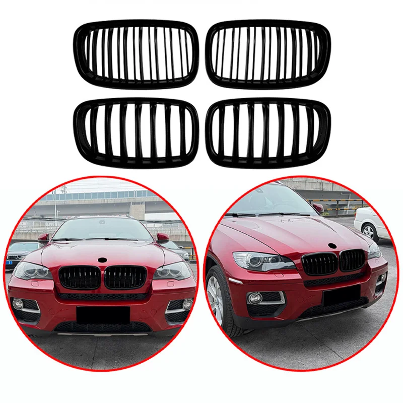 For BMW 5 Series E70 E71 2006-2013 High Quality ABS Single Line & Double Lines Kidney Grille Car Front Bumper Grill Glossy Black
For BMW 5 Series E70 E71 2006-2013 High Quality ABS Single Line & Double Lines Kidney Grille Car Front Bumper Grill Glossy Black