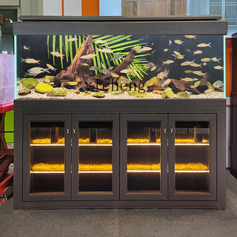 TQQ solid wood aquarium bottom filter household living room large screen ebony wood cabinet fish tank
TQQ solid wood aquarium bottom filter household living room large screen ebony wood cabinet fish tank