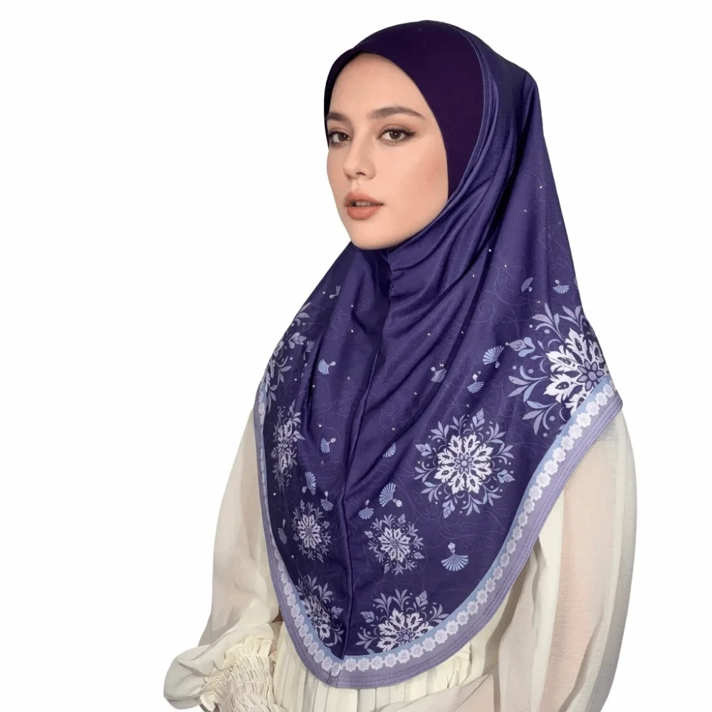 Breathable Eid Al-Fitr Long Floral Turban Cotton Multiple Colors Printed Arab Lady Headscarf Versatile Elastic Hijab Head Wrap
Breathable Eid Al-Fitr Long Floral Turban Cotton Multiple Colors Printed Arab Lady Headscarf Versatile Elastic Hijab Head Wrap