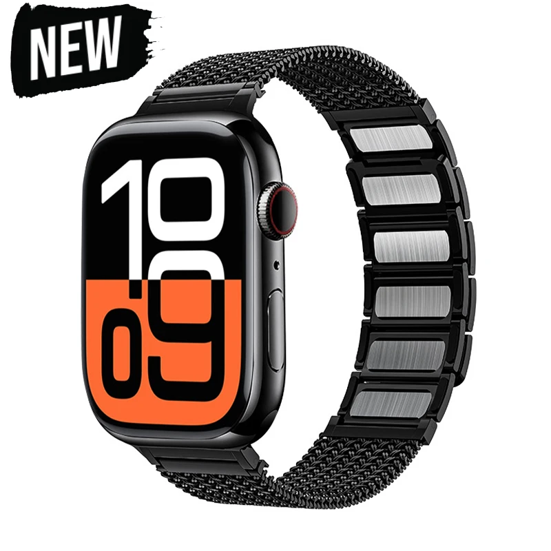 Metal Woven Chain Magnetic Strap for Apple Watch Ultra 3 2 49mm 46mm 45mm 44mm 42mm 41mm Bracelet for Iwatch 11 10 9 8 7 6 SE 5
Metal Woven Chain Magnetic Strap for Apple Watch Ultra 3 2 49mm 46mm 45mm 44mm 42mm 41mm Bracelet for Iwatch 11 10 9 8 7 6 SE 5