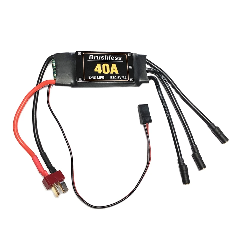 2-4S 40 А бесщеточный флэш-контроллер скорости T Plug для радиоуправляемого квадрокоптера вертолета FPV
2-4S 40 А бесщеточный флэш-контроллер скорости T Plug для радиоуправляемого квадрокоптера вертолета FPV