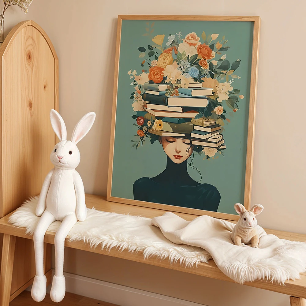 Readers Of The Flower Crown Wall Art Prints Canvas Painting Nordic Retro Poster Picture For Living Dining Play Room Home Decor
Readers Of The Flower Crown Wall Art Prints Canvas Painting Nordic Retro Poster Picture For Living Dining Play Room Home Decor