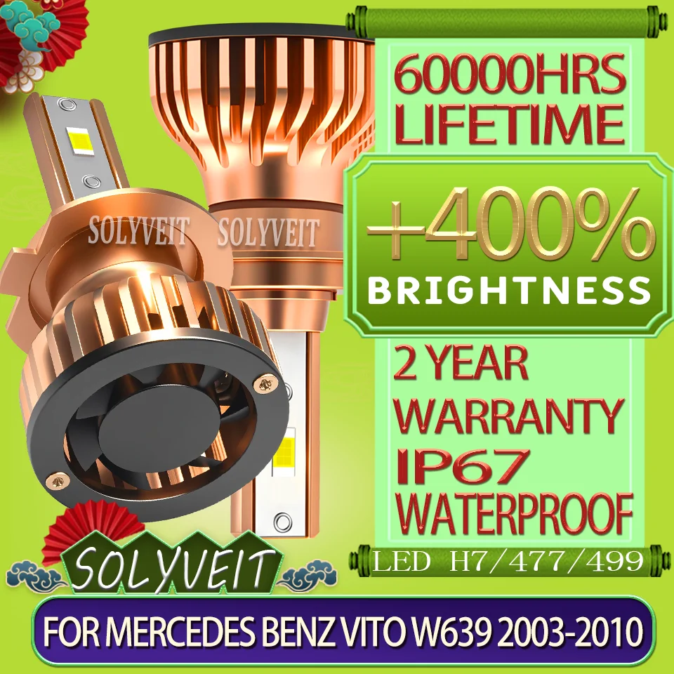 Shockproof & Dustproof Build Quick Setup H7 Headlight LED For Mercedes Benz Vito W639 2003 2004 2005 2006 2007 2008 2009 2010
Shockproof & Dustproof Build Quick Setup H7 Headlight LED For Mercedes Benz Vito W639 2003 2004 2005 2006 2007 2008 2009 2010