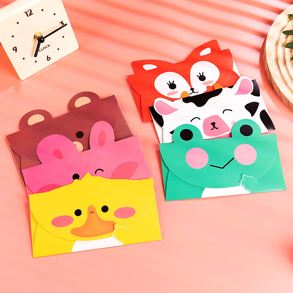 6 sheets Korean Creative Festival Cartoon 3D Card, Student Birthday Wishes Handwritten Small Card Cute Envelope
6 sheets Korean Creative Festival Cartoon 3D Card, Student Birthday Wishes Handwritten Small Card Cute Envelope