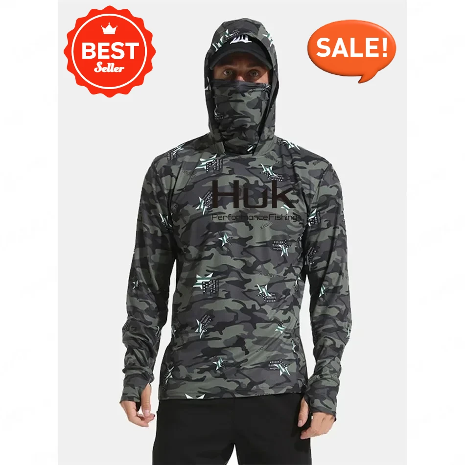 Huk Custom Men's UPF 50+ Sun Protection Hoodie Shirts Long Sleeve Lightweight SPF Outdoor UV Hiking Fishing Shirts
Huk Custom Men's UPF 50+ Sun Protection Hoodie Shirts Long Sleeve Lightweight SPF Outdoor UV Hiking Fishing Shirts
