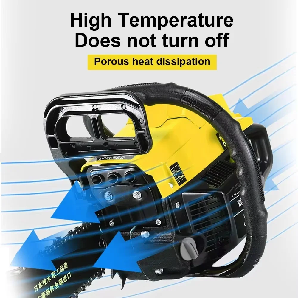 Four Stroke 75CC 9900W Gas Chain Saw 20 Inch Guide Bar High Efficiency Low Consumption Outdoor Logging Firewood Cutting Tools
Four Stroke 75CC 9900W Gas Chain Saw 20 Inch Guide Bar High Efficiency Low Consumption Outdoor Logging Firewood Cutting Tools