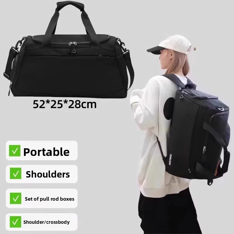 40L Unisex Gym Travel Duffel Bag, Wet Dry Separation Weekender with Independent Shoe Compartment, Multi-Functional Waterproof Lu
40L Unisex Gym Travel Duffel Bag, Wet Dry Separation Weekender with Independent Shoe Compartment, Multi-Functional Waterproof Lu