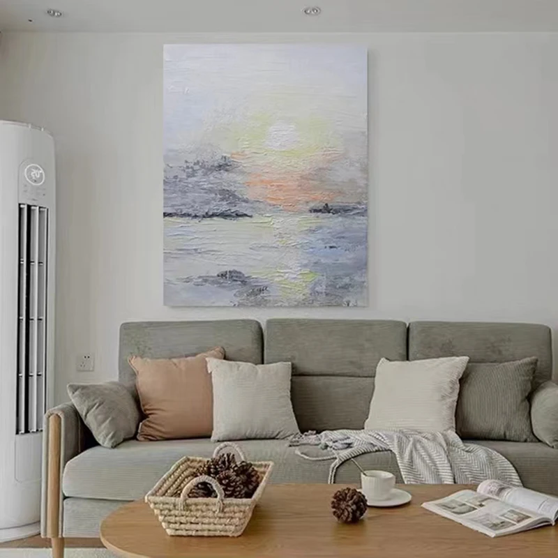 Original Hand-painted "Setting Sun" Living Room Abstract Decoration Oil Painting Sofa Background Scenery Hanging Painting
Original Hand-painted "Setting Sun" Living Room Abstract Decoration Oil Painting Sofa Background Scenery Hanging Painting