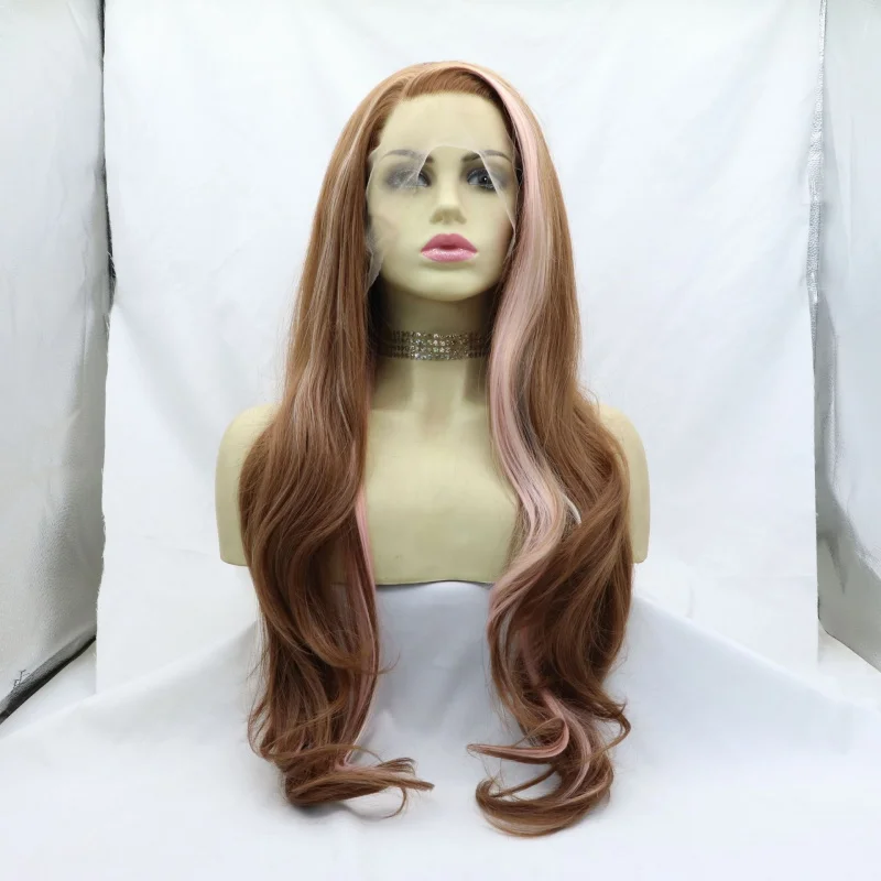 European and American wigs for women, gradient color, large waves, high-temperature synthetic fiber, lace front
European and American wigs for women, gradient color, large waves, high-temperature synthetic fiber, lace front