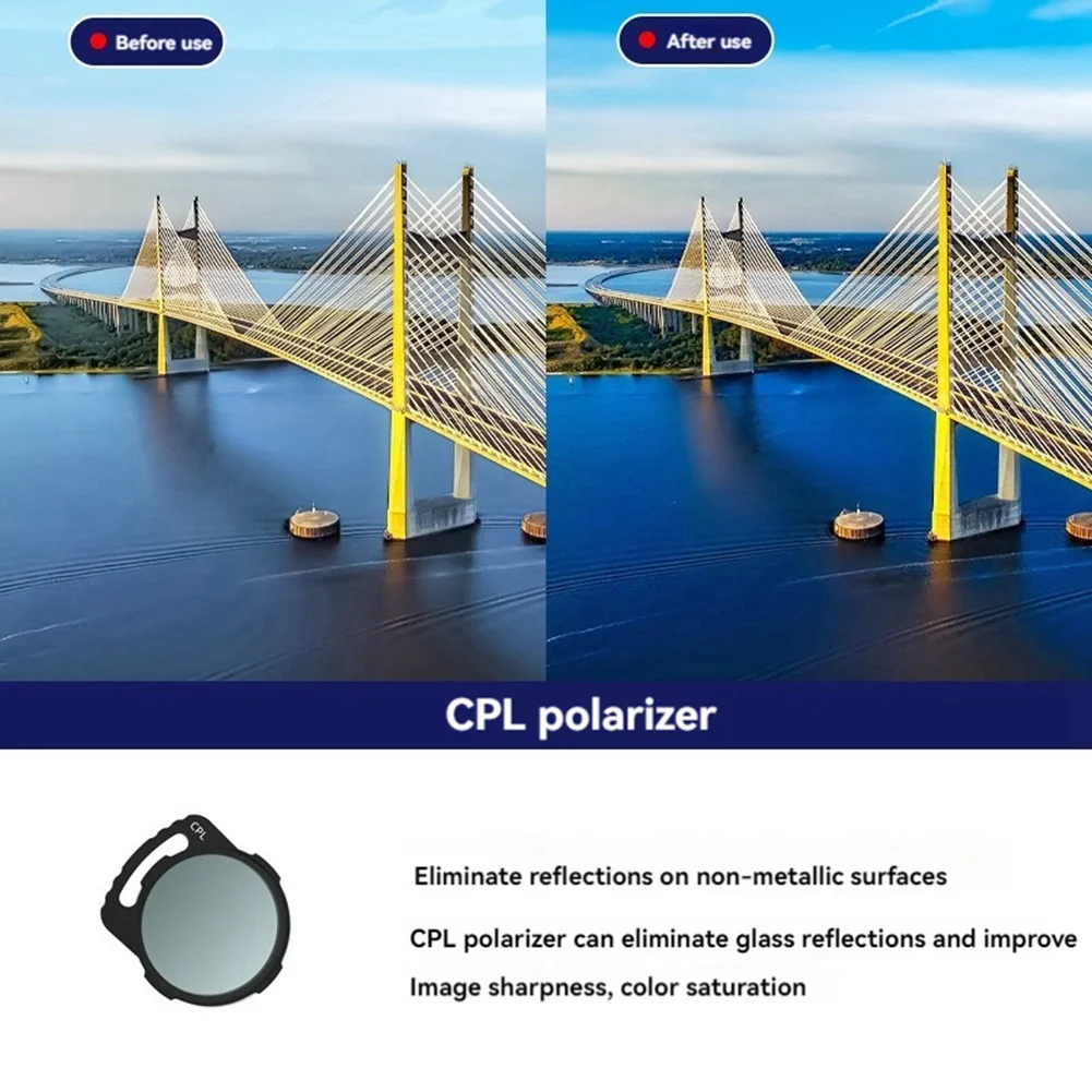 AT12 6-Pack Camera Lens Filter Set For DJI Avata O3 Sky End, Including UV&CPL&ND8&ND16&ND32&ND64 Filters
AT12 6-Pack Camera Lens Filter Set For DJI Avata O3 Sky End, Including UV&CPL&ND8&ND16&ND32&ND64 Filters