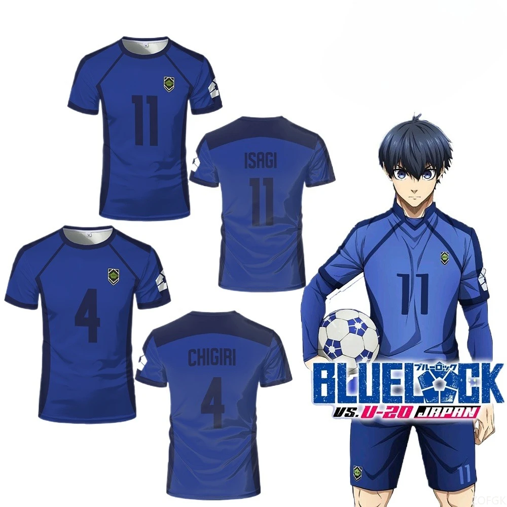 Blue Lock Cartoon Shirt Five-a-side Football Suit Japanese Anime ISGAI Role Playing Top Men's T-shirt
Blue Lock Cartoon Shirt Five-a-side Football Suit Japanese Anime ISGAI Role Playing Top Men's T-shirt