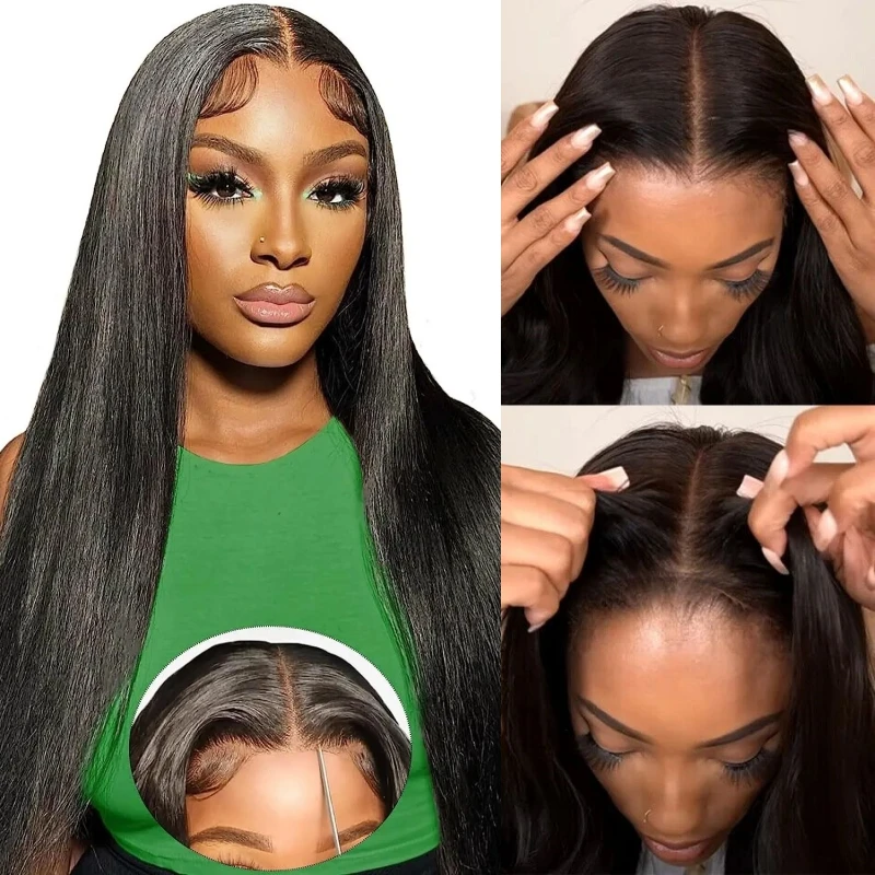 Alimice 4x4 Transparent Lace Closure Wig Indian Straight Human Hair Wig 180 Density Pre Plucked Easy to Wear Wig
Alimice 4x4 Transparent Lace Closure Wig Indian Straight Human Hair Wig 180 Density Pre Plucked Easy to Wear Wig