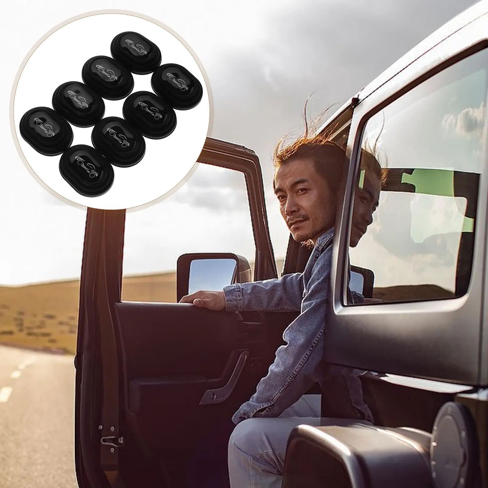 8Pcs Car Door Shock Absorber Silicone Bumper Guard Door Edge Protector Noise Reduction Vibration Dampening Car Accessories
8Pcs Car Door Shock Absorber Silicone Bumper Guard Door Edge Protector Noise Reduction Vibration Dampening Car Accessories