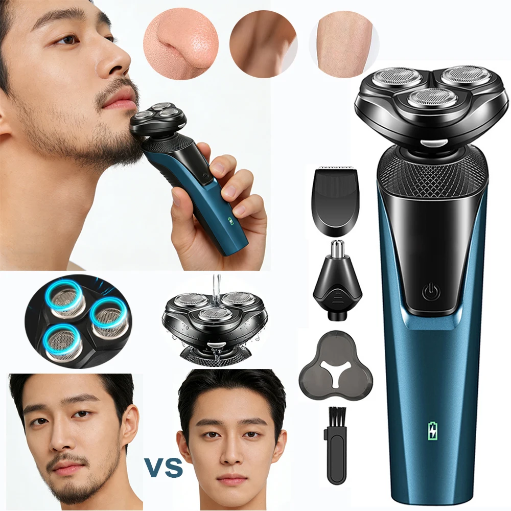 Электробритва мужская перезаряжаемая для тела, бороды, носа, водонепроницаемая, мини-триммер для волос, портативная электрическая бритва для мужчин
Электробритва мужская перезаряжаемая для тела, бороды, носа, водонепроницаемая, мини-триммер для волос, портативная электрическая бритва для мужчин