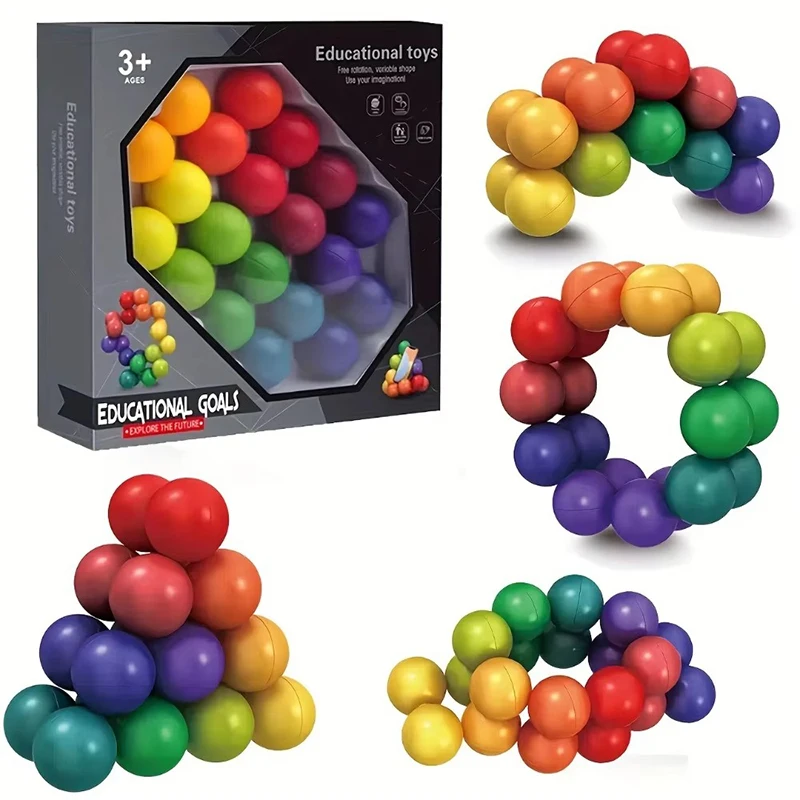 Fidget Toy Educational Color Ball 3D Puzzle Montessori Game Matching Shape Toy for Children Training Sensory Kids Adult Gift
Fidget Toy Educational Color Ball 3D Puzzle Montessori Game Matching Shape Toy for Children Training Sensory Kids Adult Gift