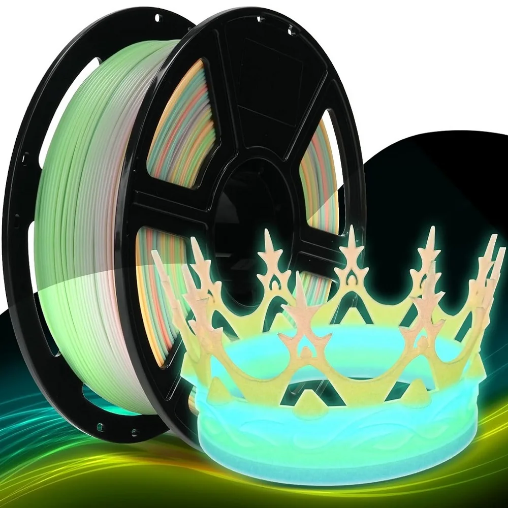 3D Printer Filament Glow In Dark PLA 1.75mm 1kg/500g/250g Color Change Clear Filament Luminous Pla Shiny Firefly Blue Green
3D Printer Filament Glow In Dark PLA 1.75mm 1kg/500g/250g Color Change Clear Filament Luminous Pla Shiny Firefly Blue Green
