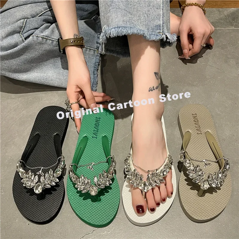 HelloKitty Sanrio Kuromi Summer Goddess Flip Flops Shoe Texture Rhinestones Grace Fish Tail Pinch Toe Fashion Flat Beach Sandals
HelloKitty Sanrio Kuromi Summer Goddess Flip Flops Shoe Texture Rhinestones Grace Fish Tail Pinch Toe Fashion Flat Beach Sandals