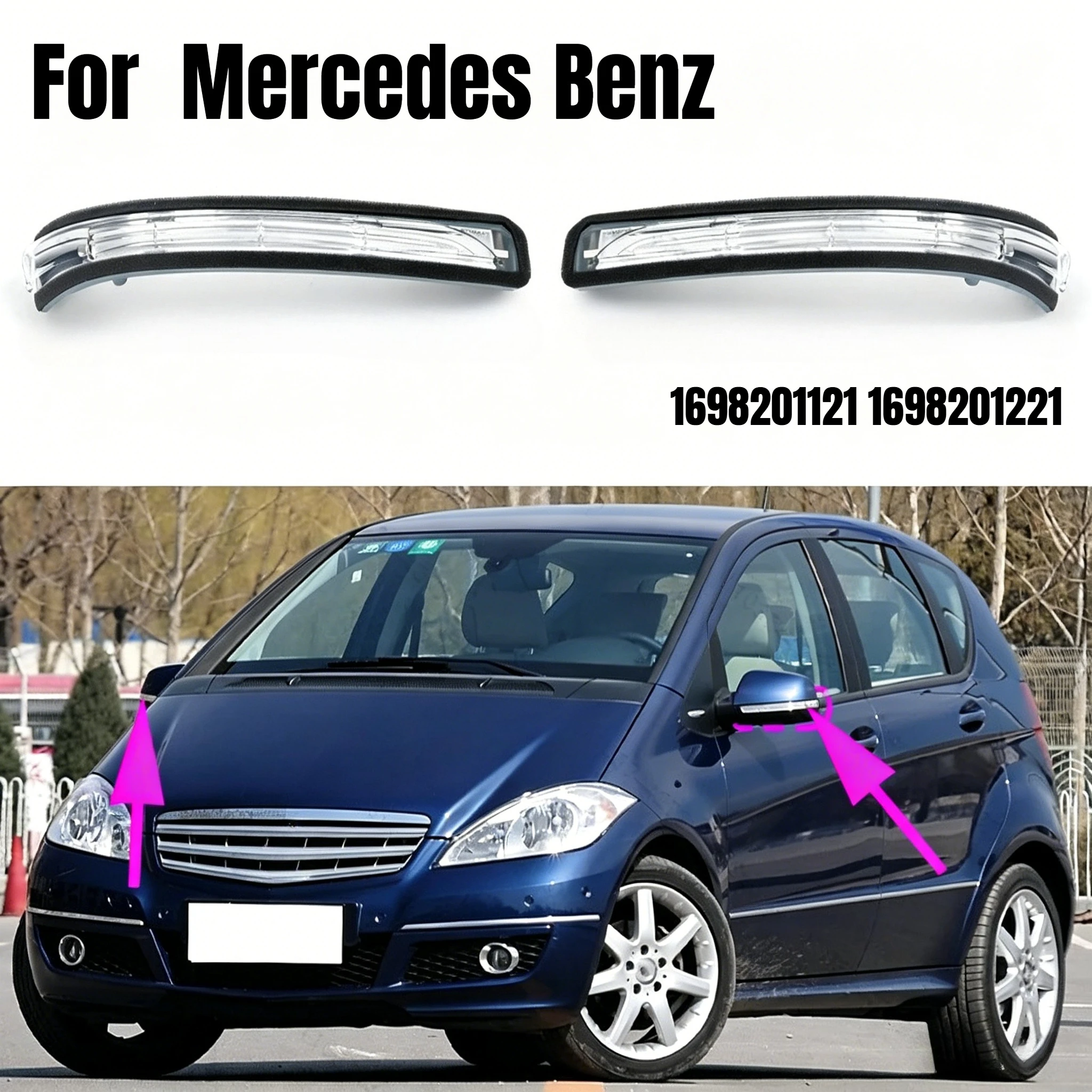 Turn Signal Light Rearview Mirror Indicator Lamp For 2008-2012 Mercedes Benz A-CLASS (W169) B-CLASS (W245) 1698201121 1698201221
Turn Signal Light Rearview Mirror Indicator Lamp For 2008-2012 Mercedes Benz A-CLASS (W169) B-CLASS (W245) 1698201121 1698201221